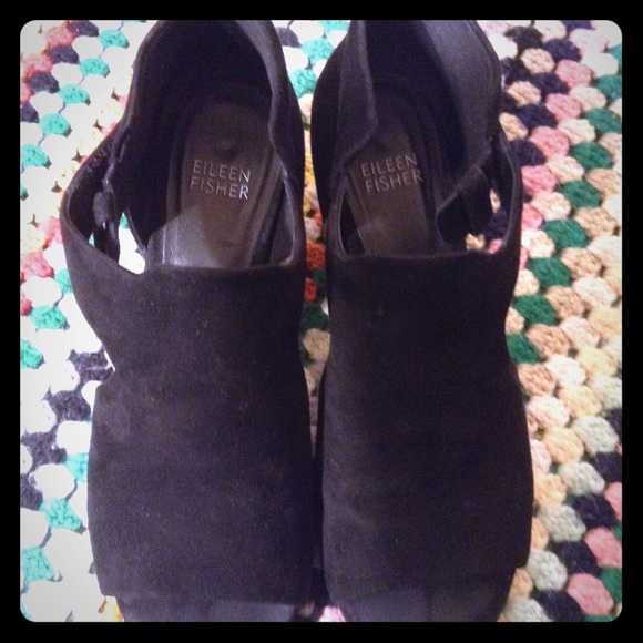 Eileen Fisher Shoes - Eileen Fisher Sz 6.5 black Suede low heel